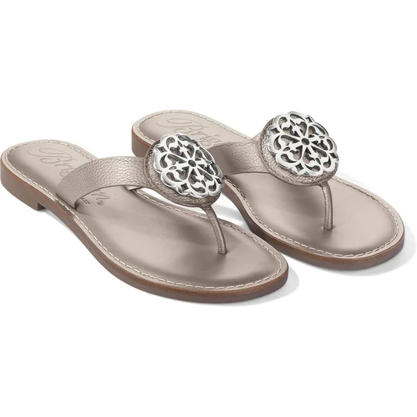 Brighton Alice Sandals- Size 7 Zinc Pearl Zinc White