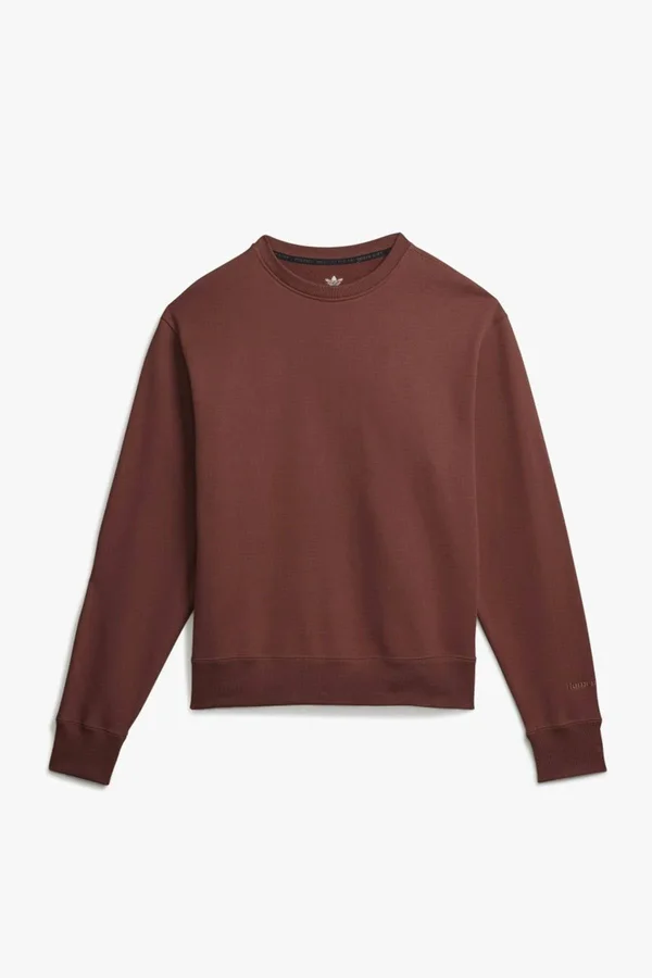 Adidas PW Basics Crew Sweatshirts Earth Brown XXL