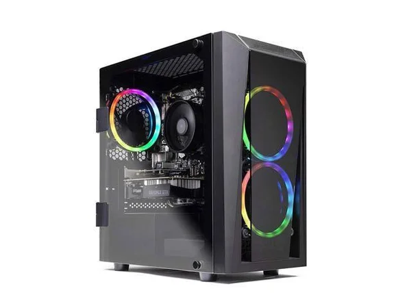 Skytech Blaze II Gaming Computer PC Desktop ? Ryzen 5 2600 6-Core 3.4 GHz - Nvidia GeForce GTX 1650 4G, 500g SSD, 8GB DDR4, RGB