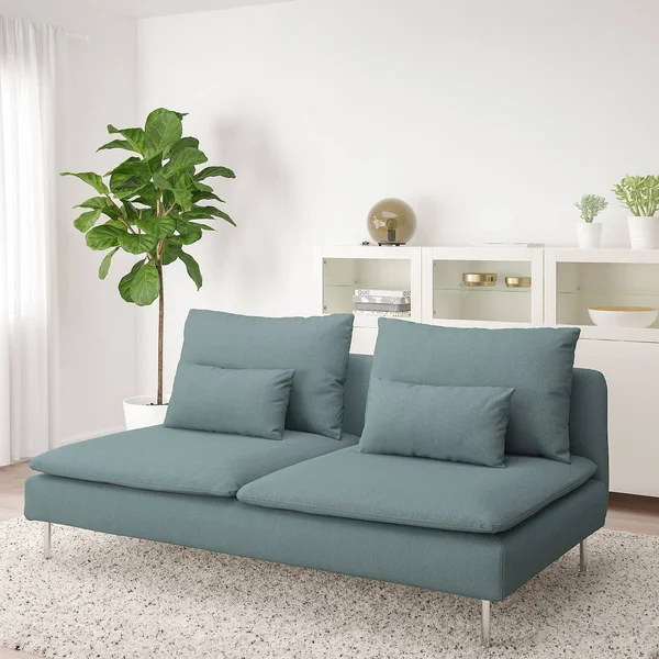 IKEA - S鰀erhamn Sofa Section, Finnsta Turquoise, Width: 73 1/4