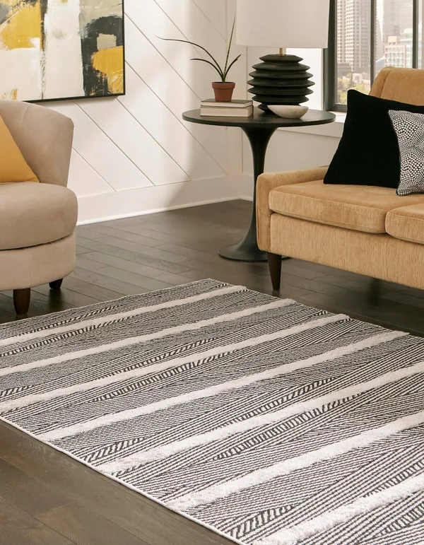 Sabrina Soto Casa Area Rug or Runner, Size: 9& 10 x 12& 0, Black