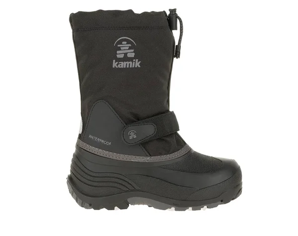 Kamik Kids& WaterbugW Insulated Waterproof Wide Winter Boots, Black