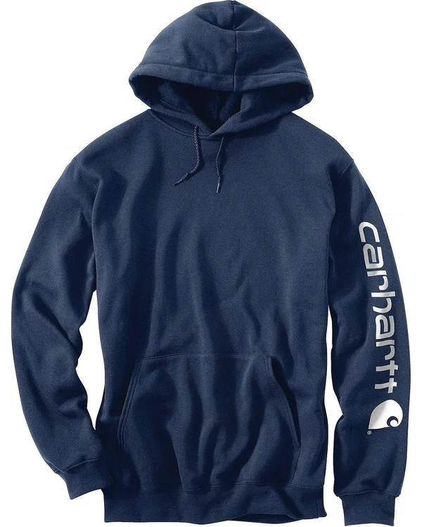Carhartt Men's Midweight Hooded Logo Sleeve Sweatshirt