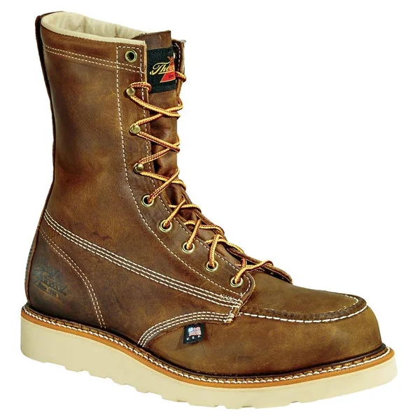Thorogood Mens American Heritage 8x22 Moc Toe Wedge Work Boot