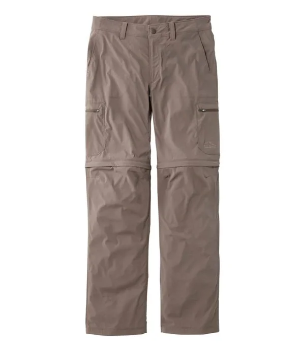 Men's Water-Resistant Cresta Hiking Zip-Off Pants Brown 31x29, L.L.Bean