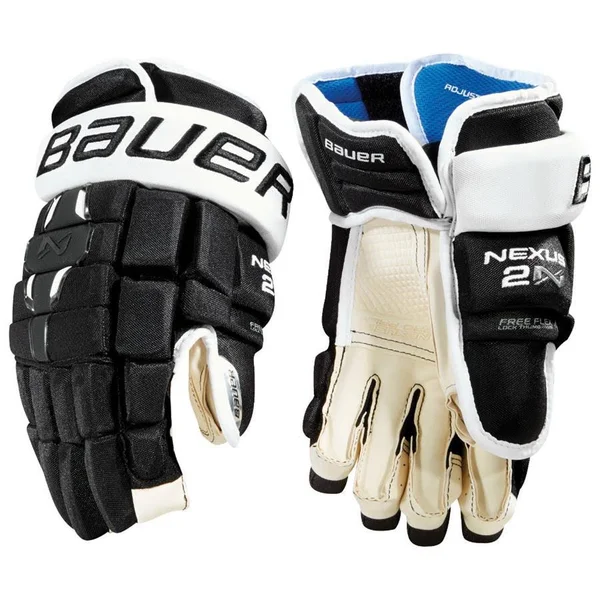Bauer Nexus 2N Hockey Gloves - Senior - Black/White - 15.0x22