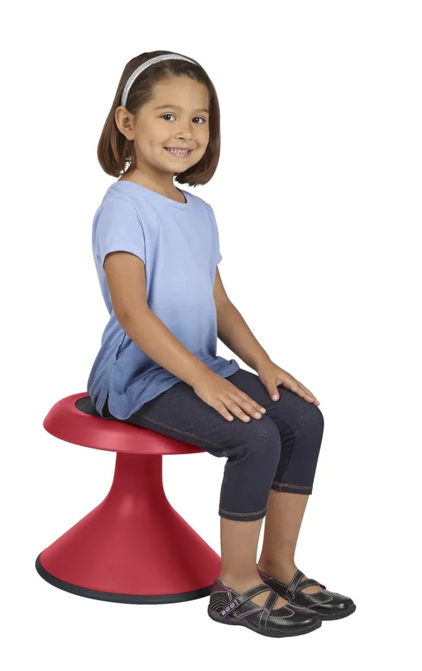 Classroom Select NeoRok Motion Stool - Active Wobble Seating, 15-1/2 inch Seat Height, Paprika, Gold, Nylon, Choose A Color, L