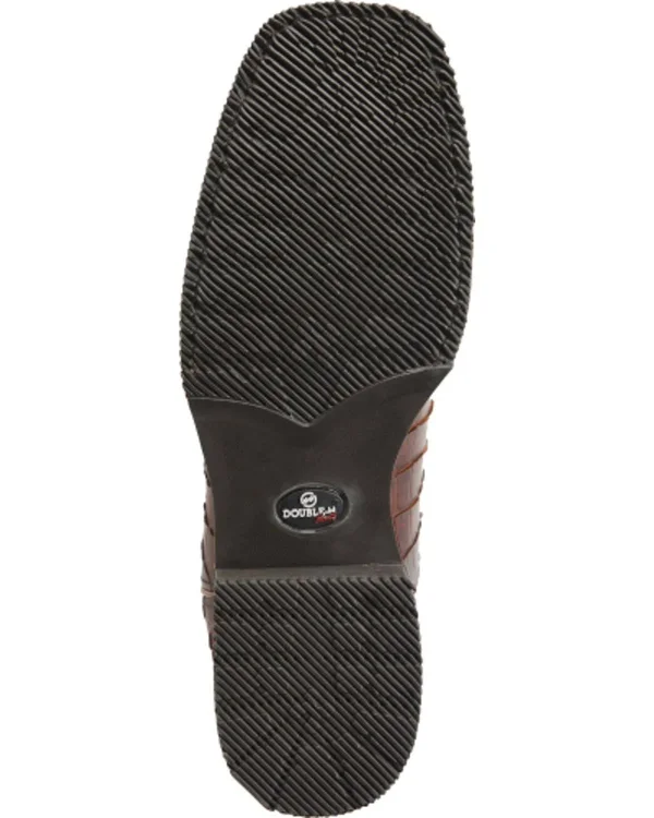 Double H Wide Square Safety Toe Roper 12x22 12 Men's Chocolate