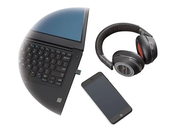 Plantronics Voyager 8200 UC USB-C Stereo Bluetooth Headset - Black