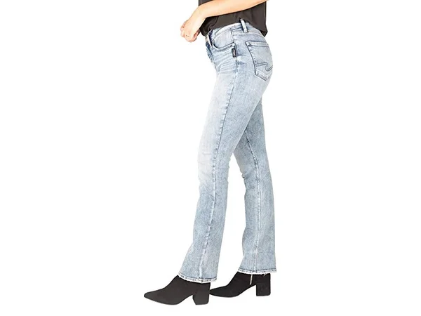Silver Jeans Co. Avery High-Rise Slim Bootcut Jeans - Indigo