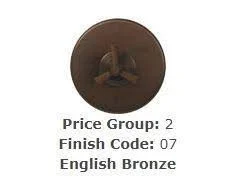Brasstech Lift and Turn Lavatory Drain English Bronze