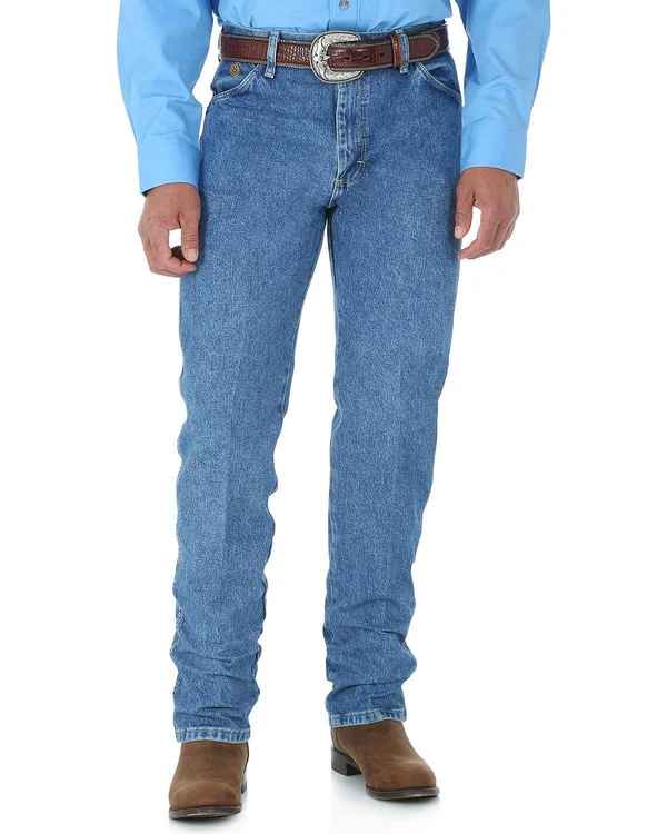 Wrangler Men's George Strait Cowboy-Cut Original-Fit Jeans - Stone Wash