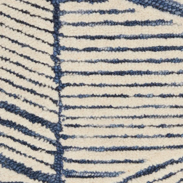 Nourison Vail Textured Wool Area Rug - 2&3x22 x 7&6x22 Runner - Grey/White