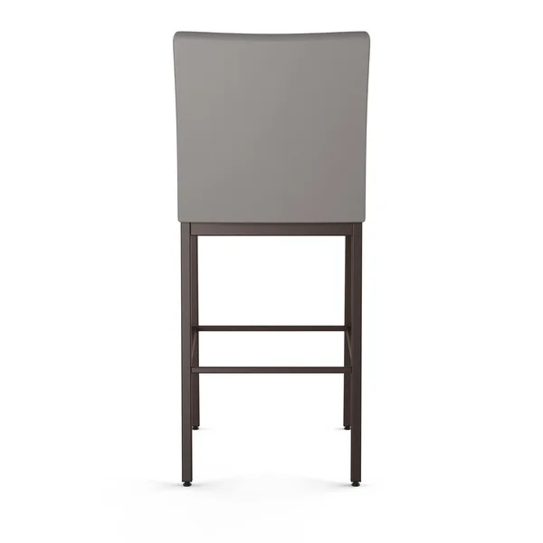 Amisco Perry Plus 30x22 Bar Stool, Gray/Beige