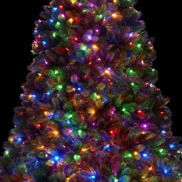 6.5& Royal Fir Quick-Shape Artificial Christmas Tree with 850 Warm White & Multi-Color LED Lights