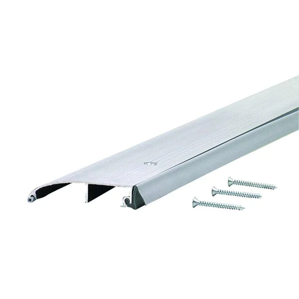 M-D Building Products Deluxe 3-1/2 in. x 83 in. Aluminum Low Bumper Threshold - Silver