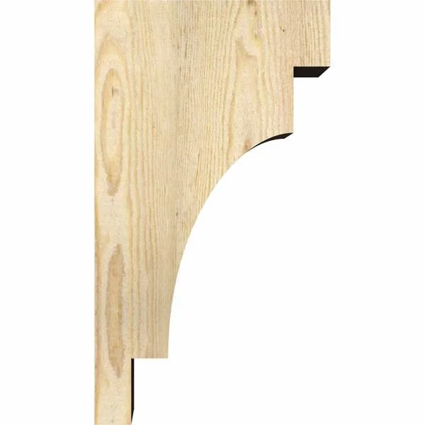 6x22W x 10x22D x 18x22H Mediterranean Rough Sawn Corbel, Douglas Fir