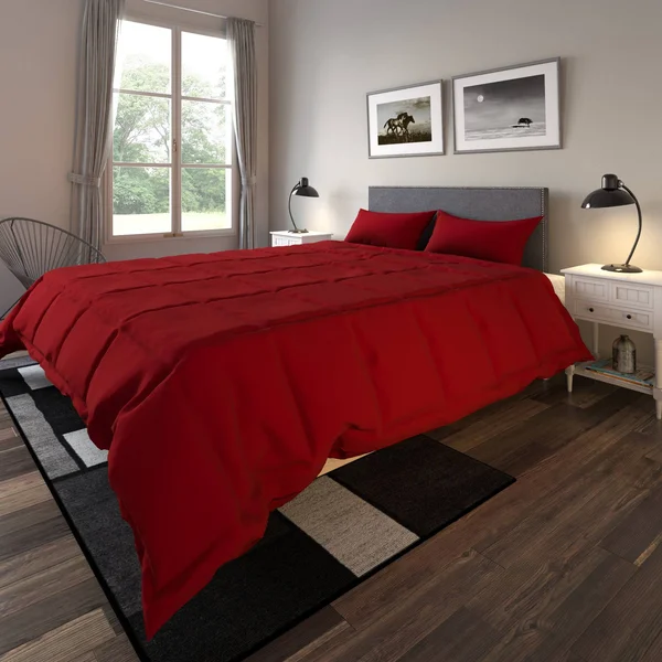 Microfiber Down Alternative 3-Piece Comforter Set (Ivory - King)