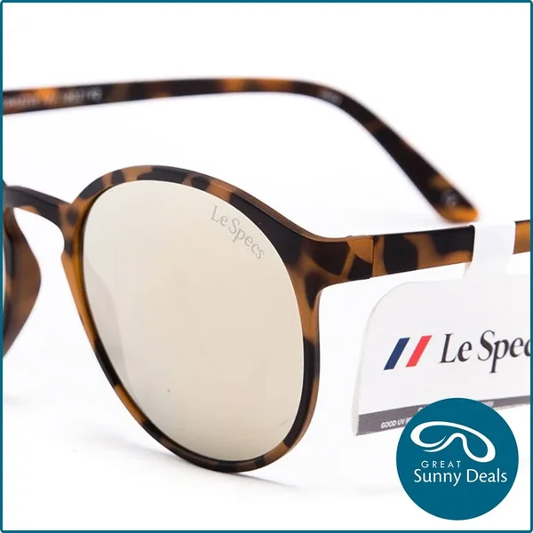 Le Specs Unisex Swizzle Matte Tortoise Sunglasses
