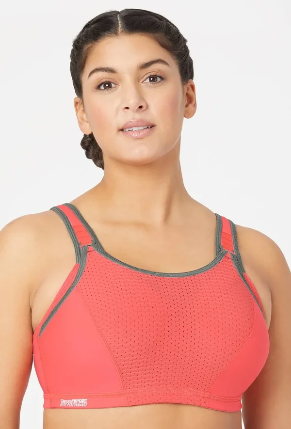 Women's Glamorise Elite Adjustable Underwire Sports Bra - Size 34G - White