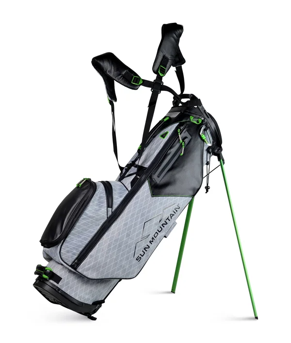 Sun Mountain VX Stand Bag, Gunmetal/Black/Lime