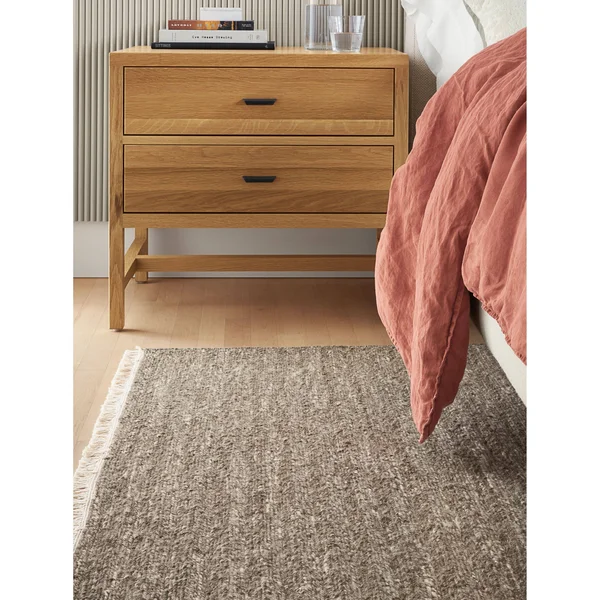 Room & Board, Modern Berkeley One-Drawer Nightstand Made from Cherry Wood, Natural Steel Pulls