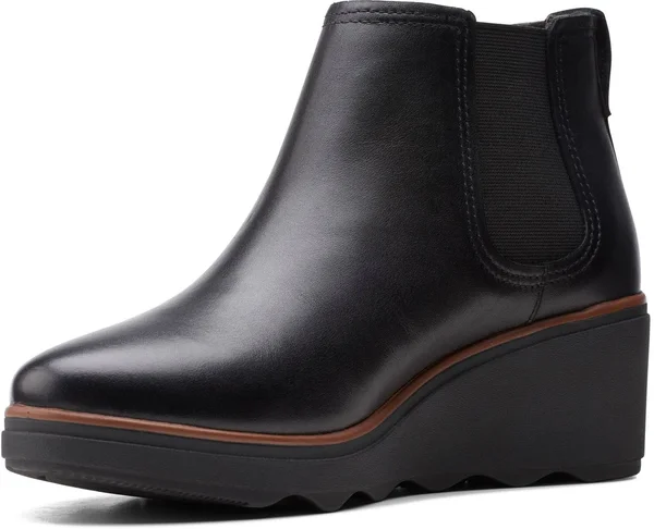 Clarks Women's Collection Mazy Tisbury Boots - Black Leather