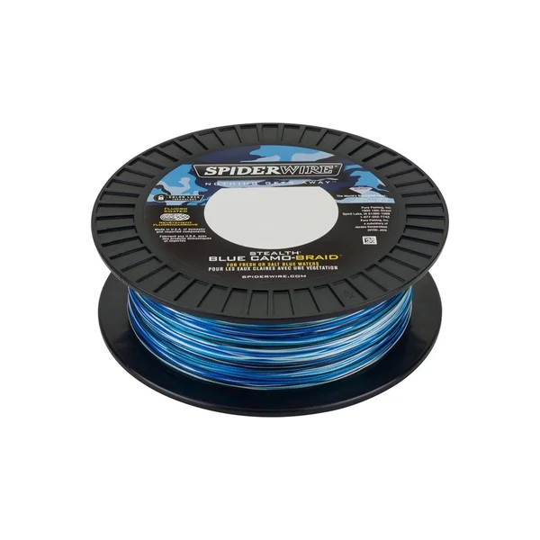 Spiderwire Stealth Blue Camo Braid, Size: 100 lbs