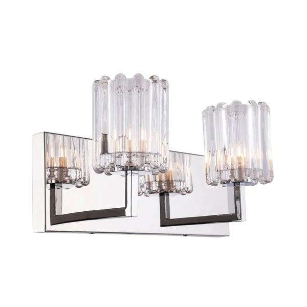 Woodbridge Lighting 18652CHRLE-C10490 Candice 2-Light Bath w/ LED