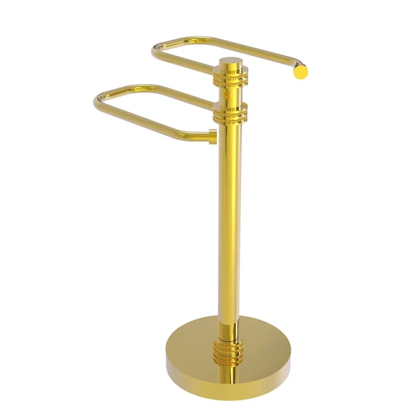Allied Brass Free Standing Two Arm Guest Towel Holder - Satin Nickel ts-15d