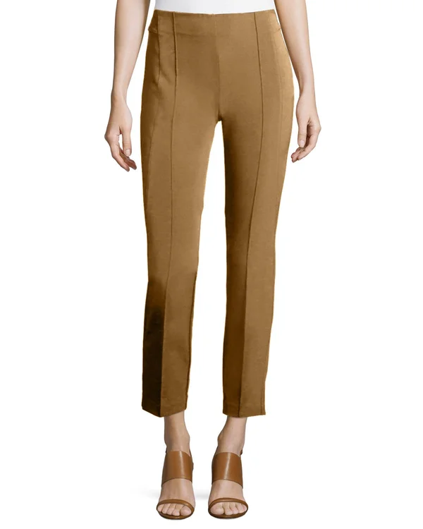 Lafayette 148 New York Women's Acclaimed Stretch Gramercy Pants - Camello - Size 12