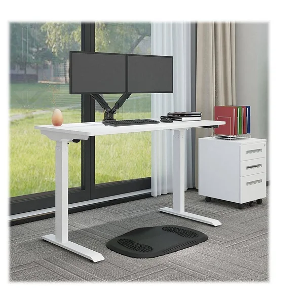 FlexiSpot Vici 48x22W Quick-Install Height-Adjustable Desk, White