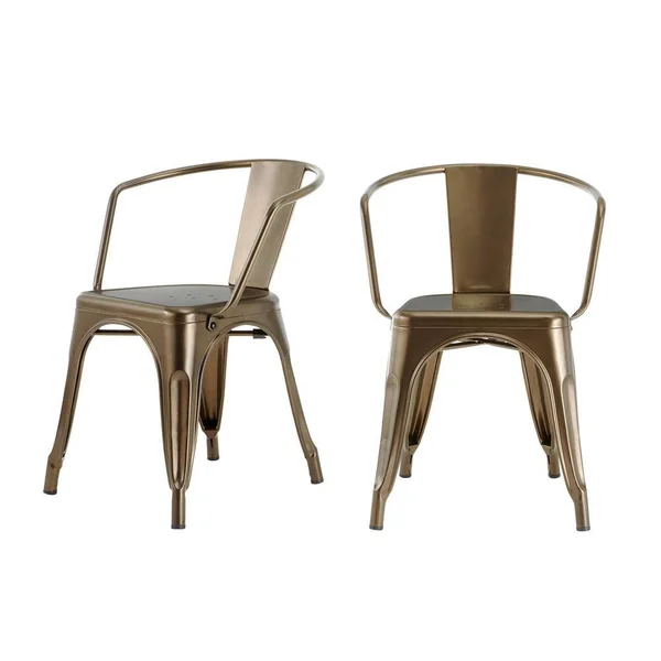 StyleWell Bronze Metal Dining Chair (Set of 2) (20.28 in. W x 28.35.95 in. H)