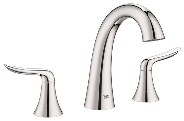 Grohe 25 163 Agira Deck Mounted Roman Tub Faucet Trim with Lever Handles - Starlight Chrome