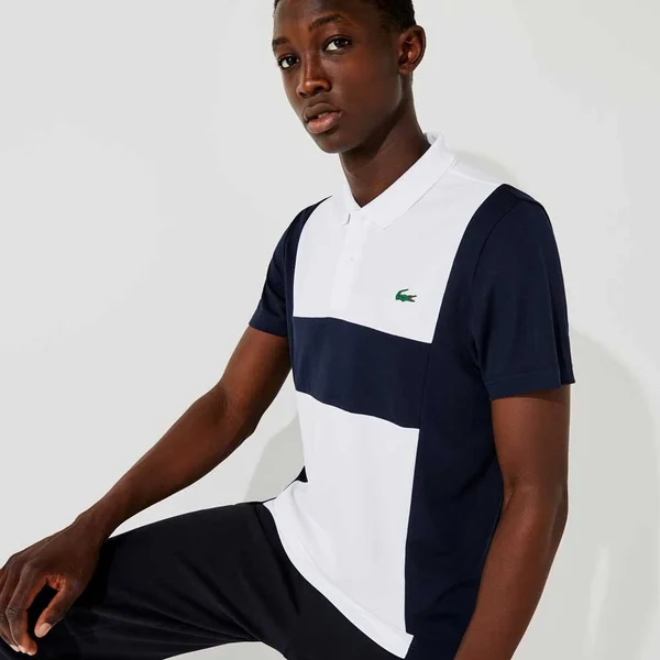 Lacoste Sport Colour Block Polo T Shirt White