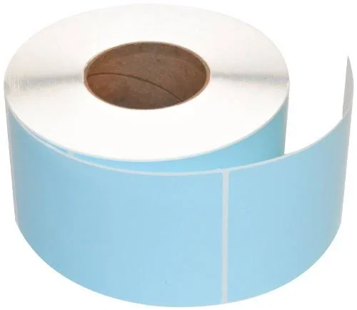 Compulabel 640517 4x22 x 6-1/2x22 Pastel Blue Thermal TRANSFER Labels
