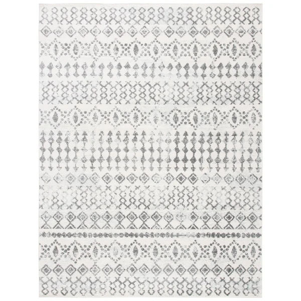 Safavieh Tulum Herbert Distressed Southwestern Area Rug - 6&7 inch x 6&7 inch Round, Ivory/Pink