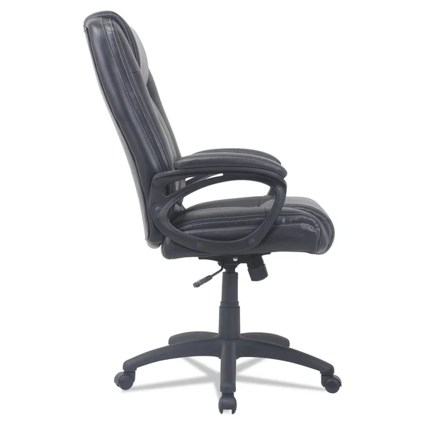 Alera CC Series Black Executive High-Back Leather Chair, 28.38" x 20.88"