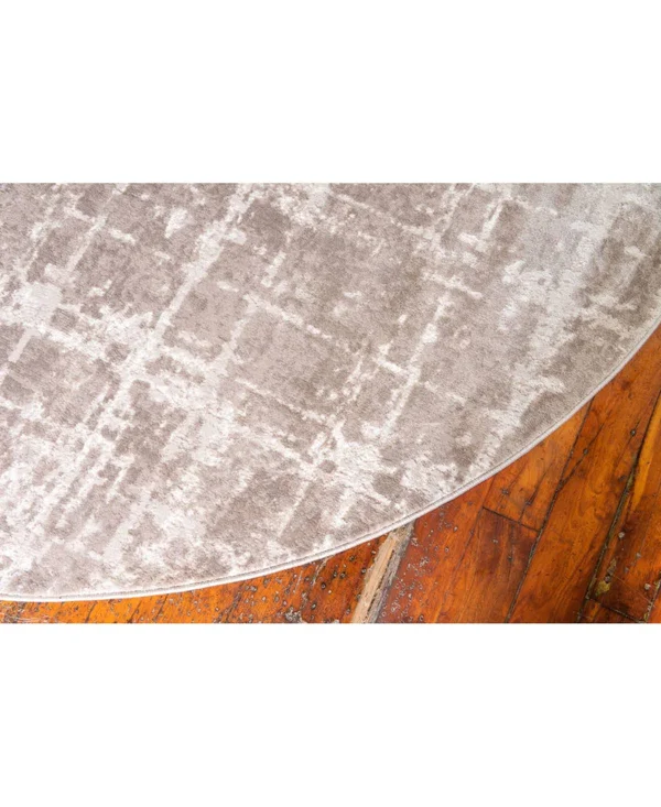 Jill Zarin Lexington Avenue Uptown Area Rug - 8& x 8& Round - Light Brown