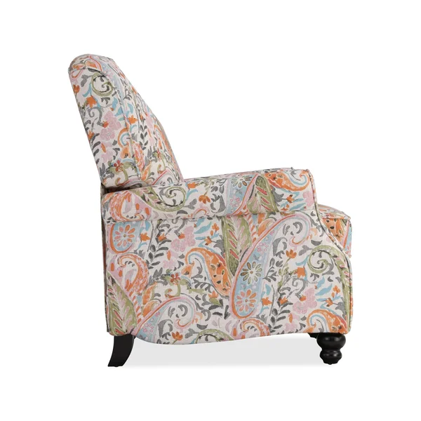 Domesis Panozzo Push Back Recliner Chair Blue Green Suzani