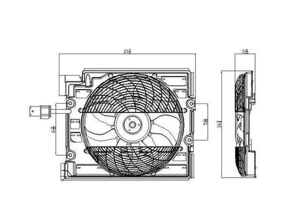 TYC 611220 Condenser Fan Assembly