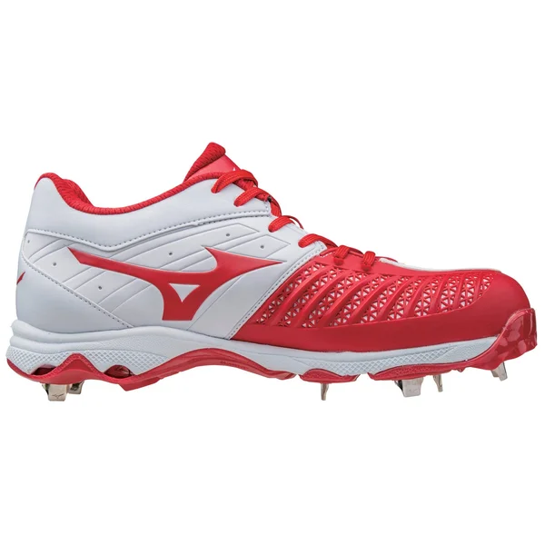 Mizuno Women's 9-Spike Advanced Sweep 3 White/Red, 8.5
