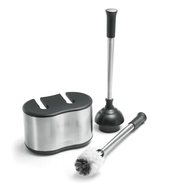 Polder Toilet Brush and Plunger Bath Caddy