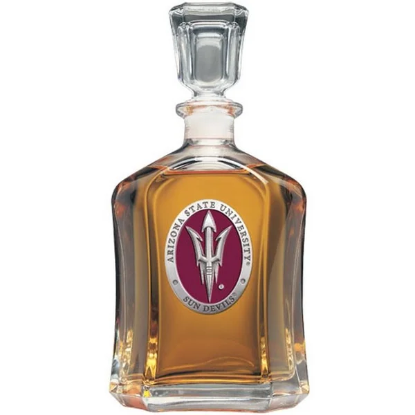 Heritage Metalworks CPT10827ER Arizona State University Capitol Decanter, Red