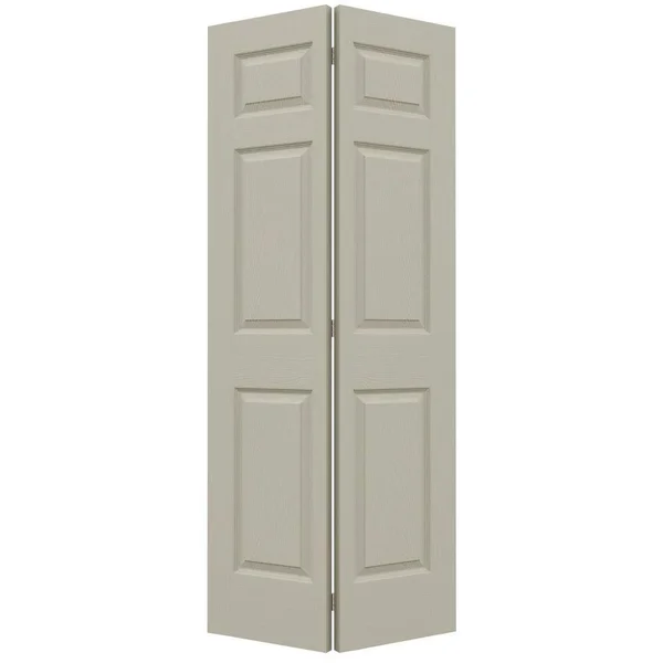 JELD-WEN 24 in. x 80 in. Colonist Desert Sand Painted Textured Molded Composite MDF Closet Bi-Fold Door