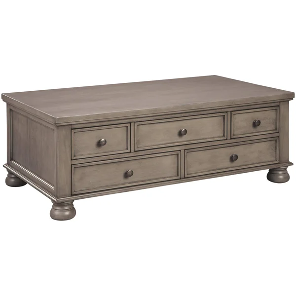 Signature Design by Ashley Lettner Rectangular Cocktail Table - Gray
