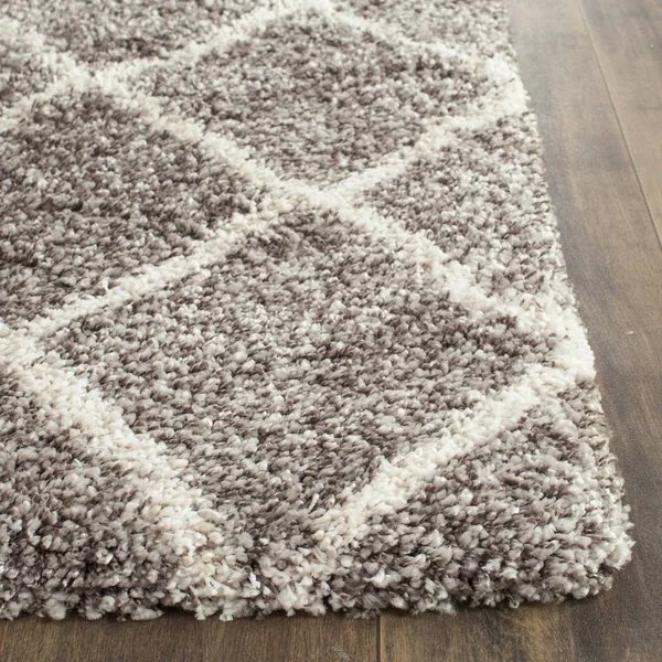 Safavieh Hudson Shag Grey, Ivory Rug - SGH281B - 3& x 5&