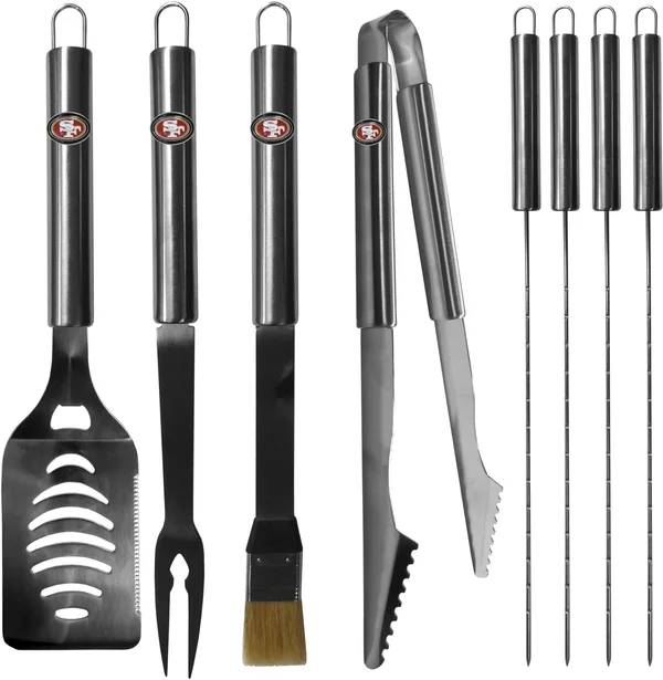 San Francisco 49ers 8 PC BBQ Set w/Case
