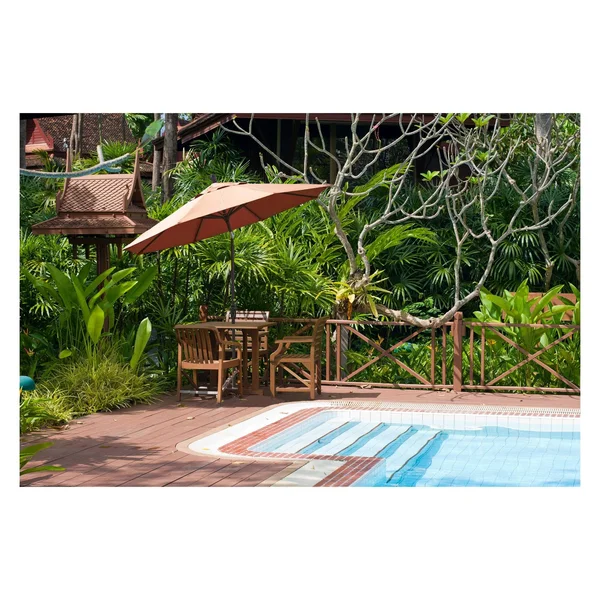 California Umbrella 9 ft. Aluminum Market Auto Tilt Bronze Patio Umbrella in Mocha Pacifica