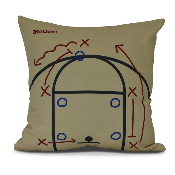 Contemporary Home Living 16x22 Brown and Black Throw Pillow with Basketball Design - Down Alternative Filler